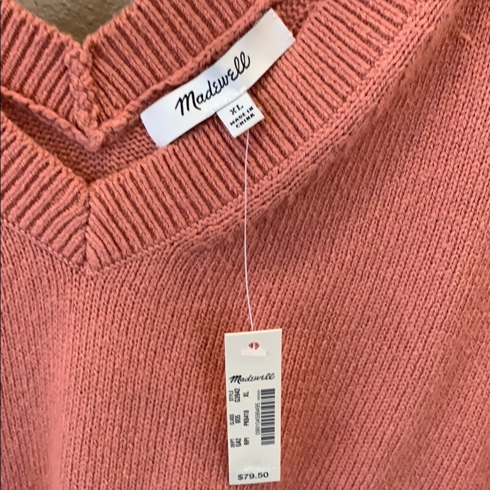 Brand new Madewell salmon color sweater - Picture 3 of 3